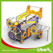 PE Train Design Outdoor Advertising Playground Equipment,kid plastic playground sets LE.PE.004